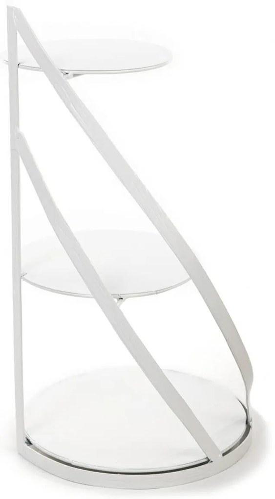 Kovový servírovací podnos Nowell White, 38x60 cm