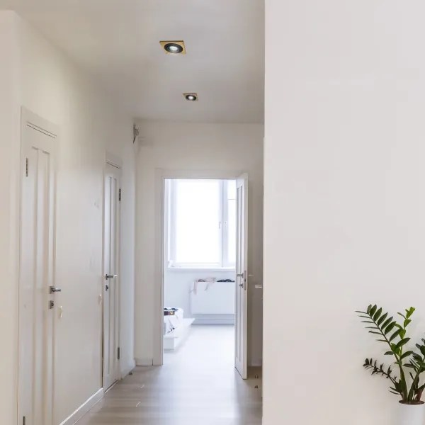 Podhľadové svietidlo TOBBY 1xGU10/20W/230V 11,5x11,5 cm dub/čierna