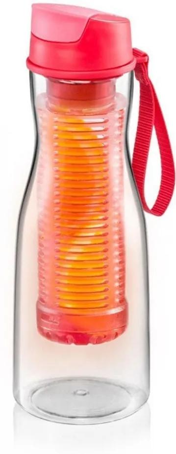 TESCOMA fľaša na nápoje s vylúhovaním PURITY 0.7 l, červená