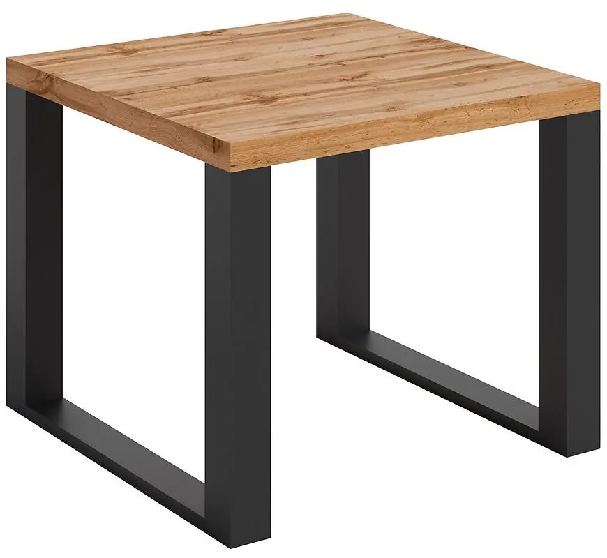 Konferenčný stolík Mona 600/600/500 dub wotan/čierna