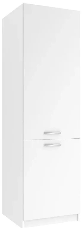 Vysoká kuchynská skrinka Belini pre vstavanú chladničku 60 cm biely mat  TOR SSL60/1/WT/WT/0/E