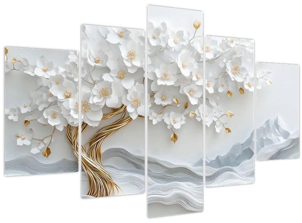 Obraz – 3D elegantný strom života (150x105 cm)