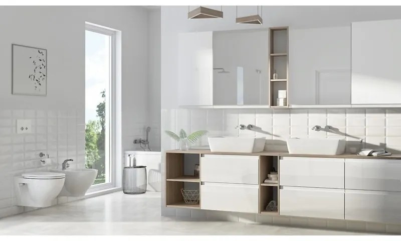 Umývadlová skrinka s umývadlom CERSANIT MODUO 40 (S801-218-DSM) biela