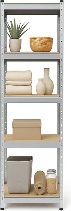 Regál 180x40x40 cm pozinkovaný 5-policový, nosnosť 875 kg