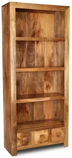 furniture-nabytek.cz - Drevená knižnica 90x180x35 z masívu mango