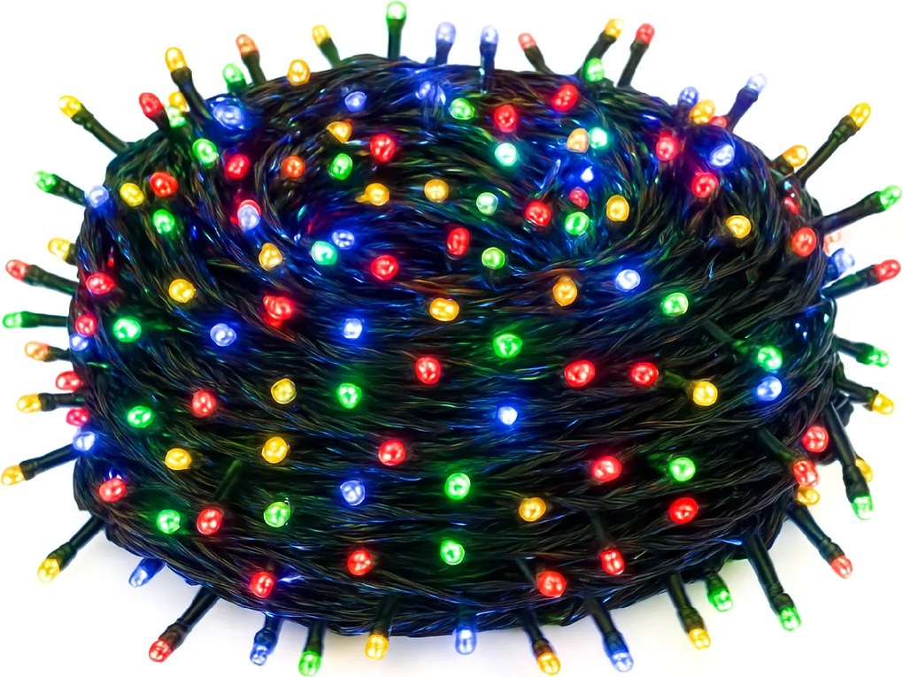Vianočné svetielka vonkajšie FLASH multicolor 300 LED