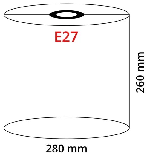 Globo - Tienidlo k lustru E27 pr. 28 cm