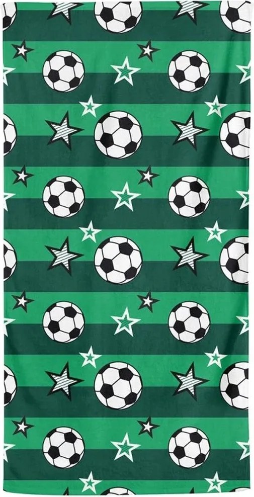 Bavlnená plážová osuška Futbal - 100% bavlna s gramážou 350 g/m², rozmer 70 × 140 cm