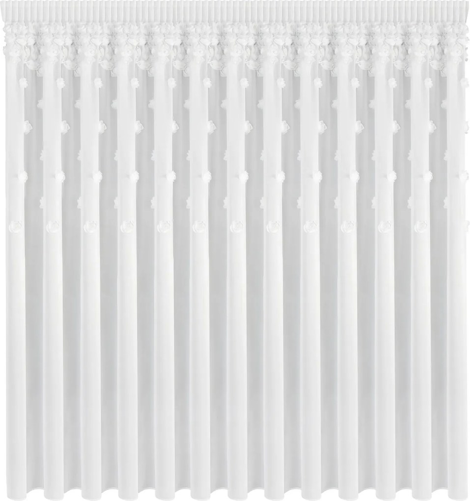 ZÁCLONA NA PÁSKE DIANA3 350X270 CM BIELA