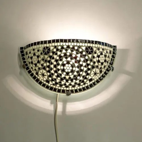 Mozaiková nástenná lampa s vypínačom Moon DOMINO 30*17