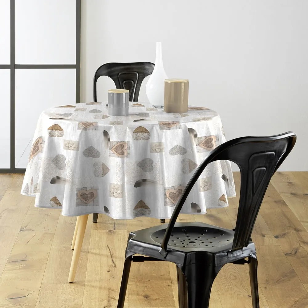 Umývateľný obrus ø 160 cm Delicia – douceur d'intérieur