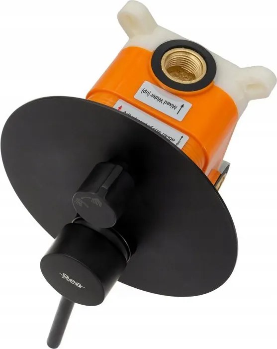 Podomietková vaňová batéria REA LUNGO BOX systém čierna mat