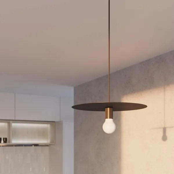 Sollux SL.0853 - Luster na lanku FLAVIO 1xE27/60W/230V čierna