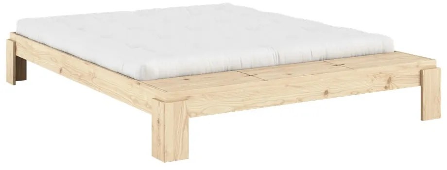 Dvojlôžková posteľ z borovicového dreva s roštom v prírodnej farbe 180x200 cm Layers – Karup Design