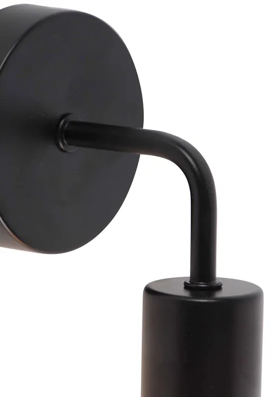 Moderná nástenná lampa čierna 15,5 cm - Facile