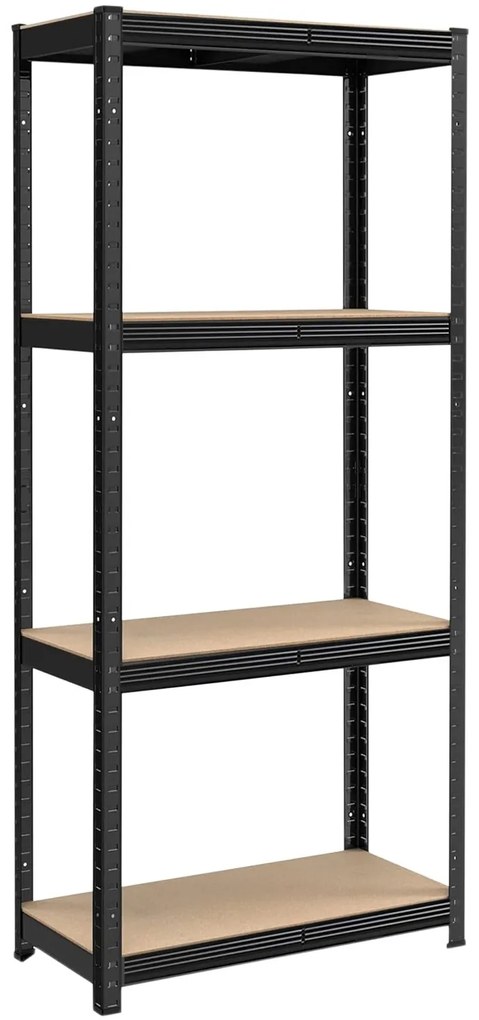 Dielenský regál IRONHOLD 174x80 cm čierny