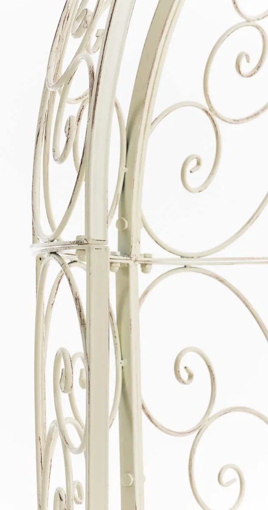 Oblúk na ruže Rosie s lavičkami - Krémová antik