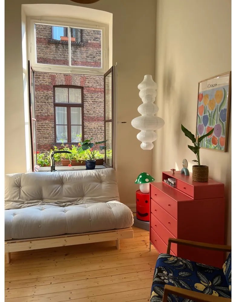 Biela rozkladacia pohovka 160 cm Roots – Karup Design