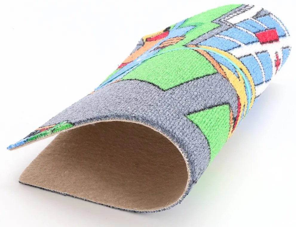 Associated Weavers, Koberec metráž Little Village 90, na mieru, šíře 3m,4m, viacfarebná, filc, detská izba