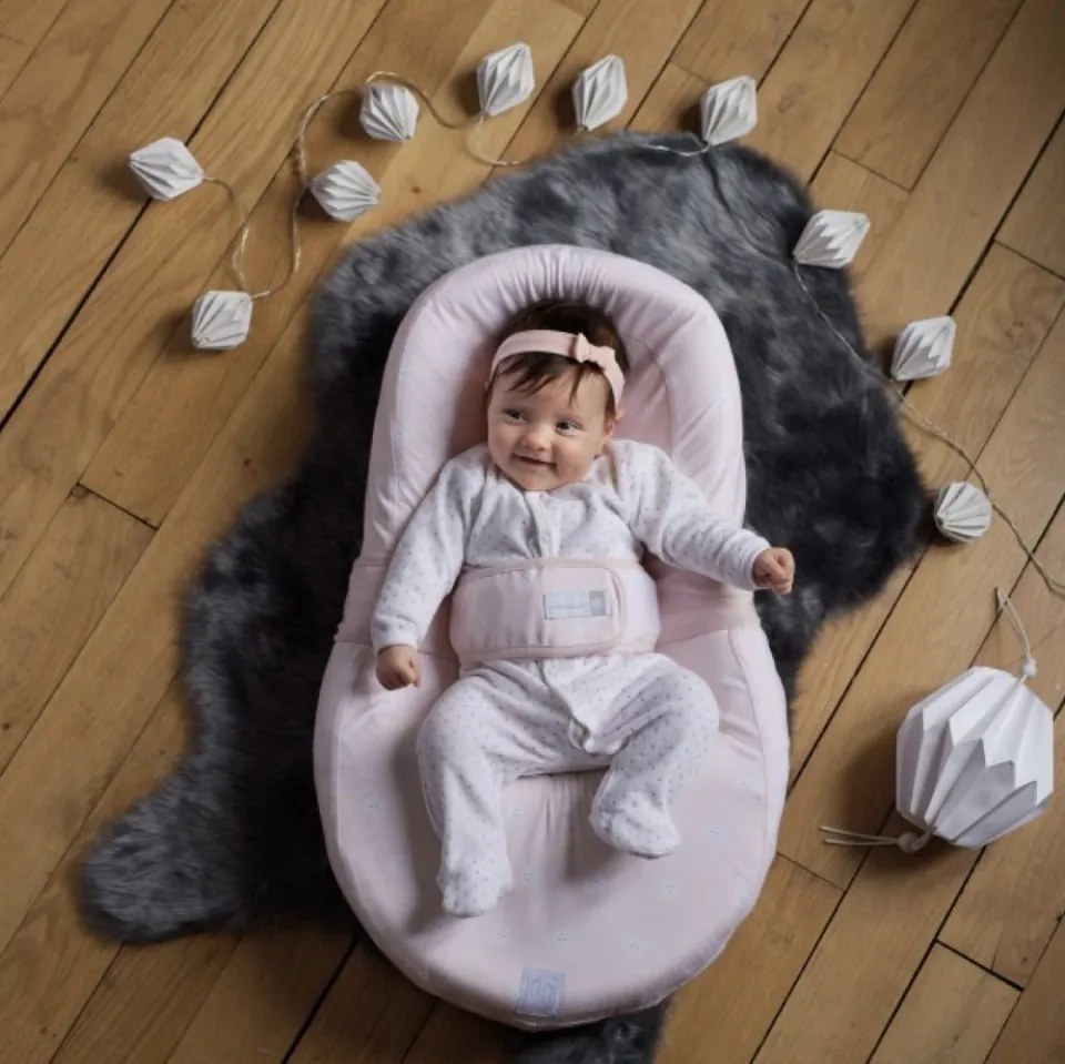 Hniezdo na spanie pre bábätká Cocoonababy® RED CASTLE biele