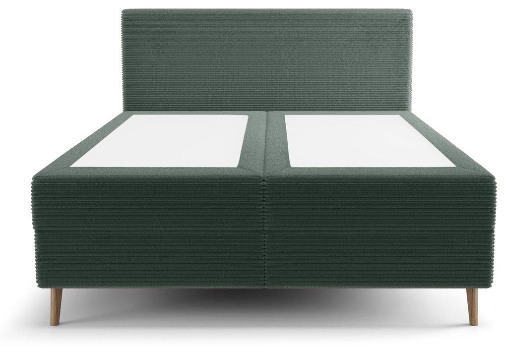 Manželská posteľ 200 cm Napoli Comfort (zelená) (s roštom, s úl. priestorom). Vlastná spoľahlivá doprava až k Vám domov. 1082552