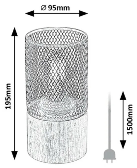 Rabalux 74040 stolná lampa Callum, buk