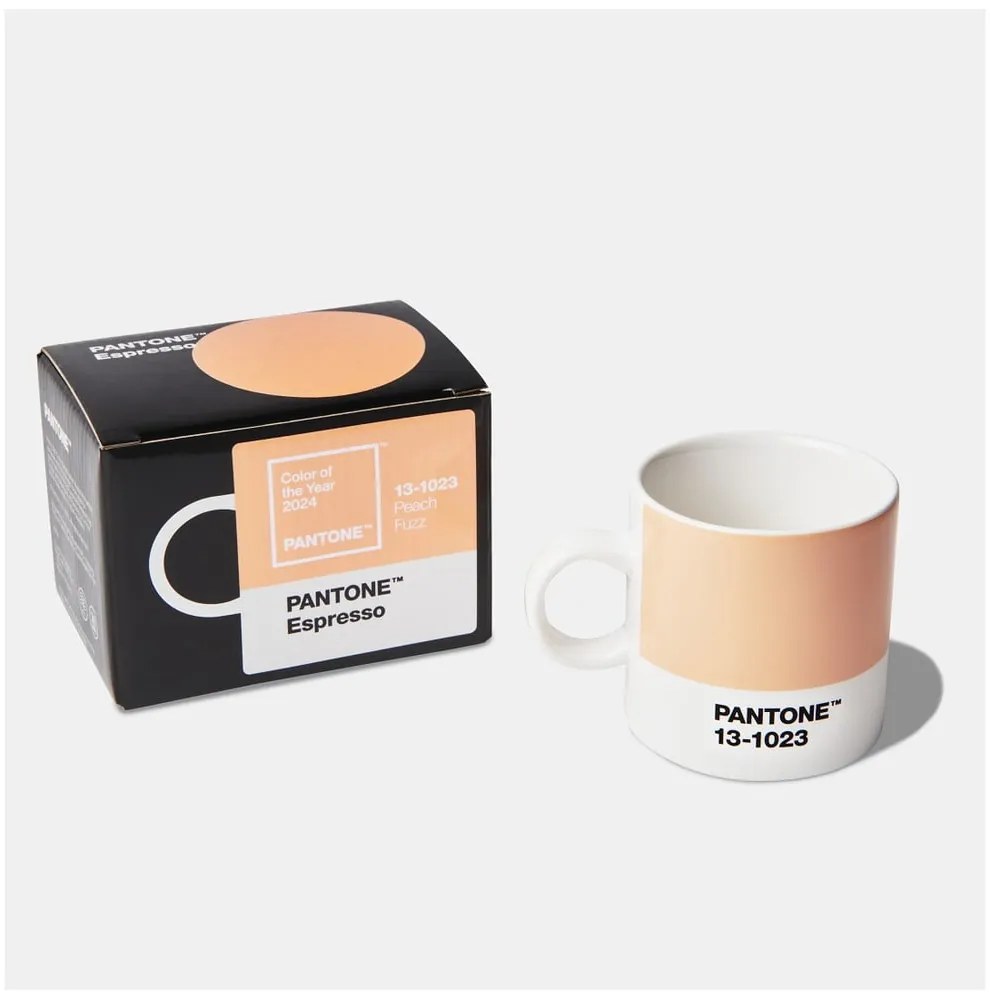 Oranžový keramický hrnček na espresso 120 ml Peach Fuzz 13-1023 – Pantone