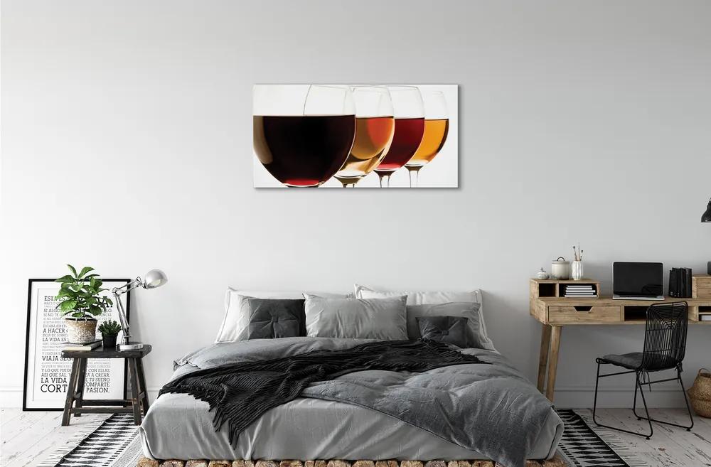 Obraz canvas poháre vína 100x50 cm