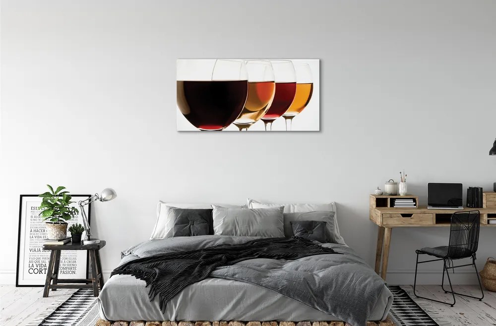 Obraz canvas poháre vína 120x60 cm