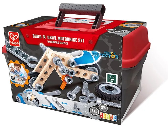 Mladý vynálezca - Zostav si svoju motorku - 37 ks