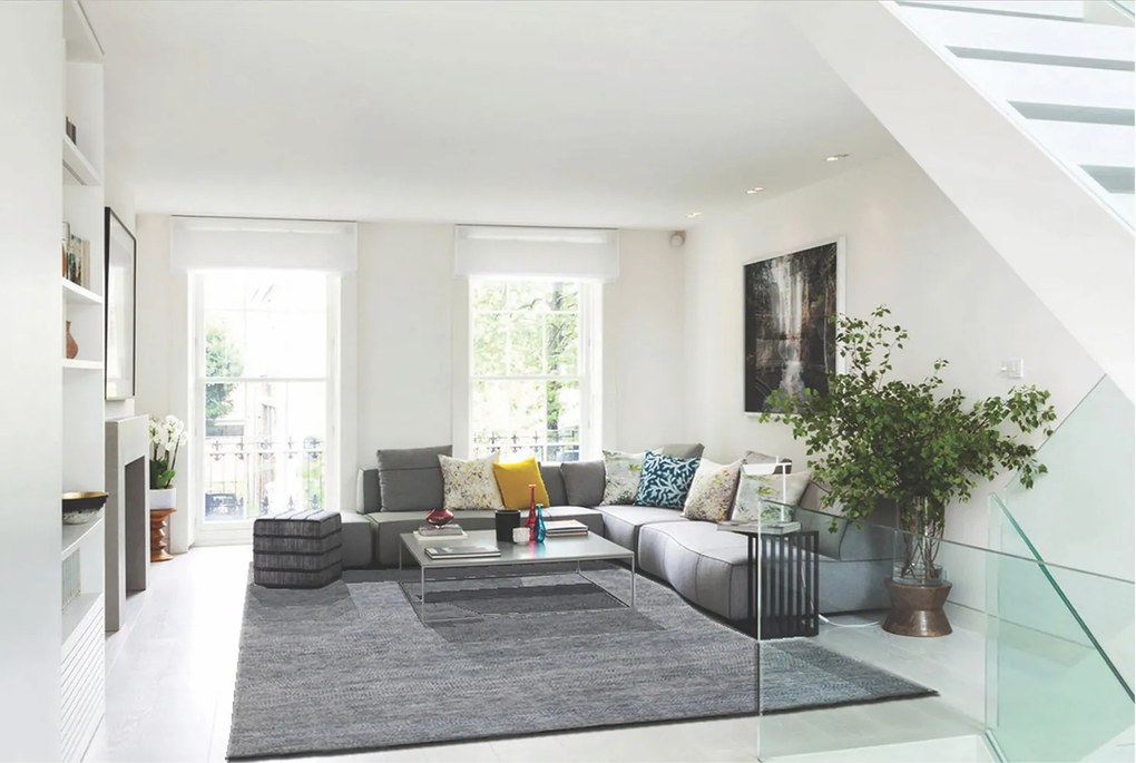 Ručne viazaný kusový koberec Diamond DC-MCK Light grey / silver, 305x425, šedá, chodba / predsieň, Diamond Carpets India