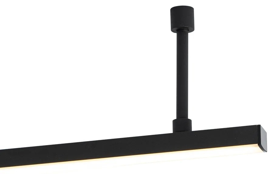 Stropné svietidlo čierne 150,8 cm vrátane LED 3-stupňové stmievateľné nastaviteľné - Annuschka