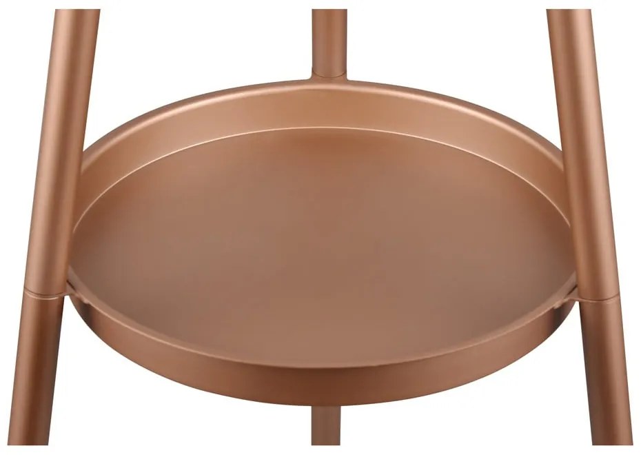 Hnedá stojacia lampa s poličkou (výška 152 cm) Colette – Trio