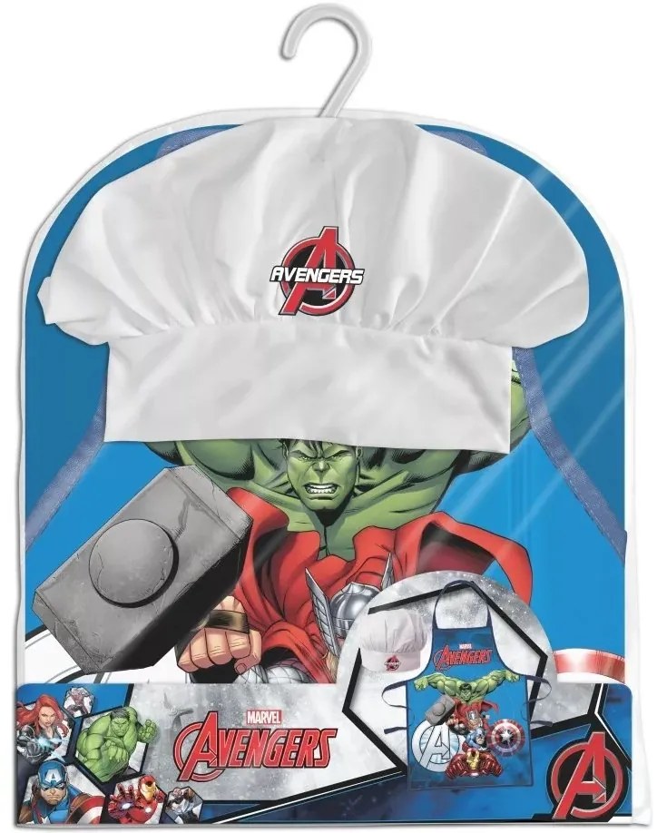 Detská zástera s kuchárskou čiapkou Avengers - MARVEL