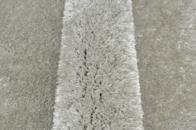 Koberec Shaggy Silky 72 strieborný / sivý