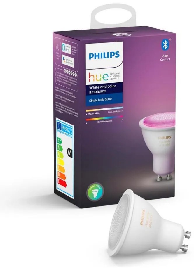 Stmievateľná LED žiarovka Philips Hue White And Color Ambiance GU10/4,3W/230V