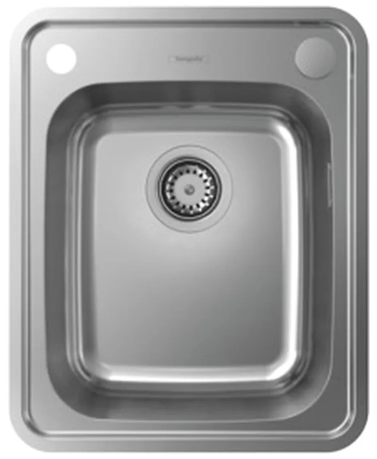 Hansgrohe S41, vstavaný drez S412-F340, nerezová oceľ, HAN-43334800