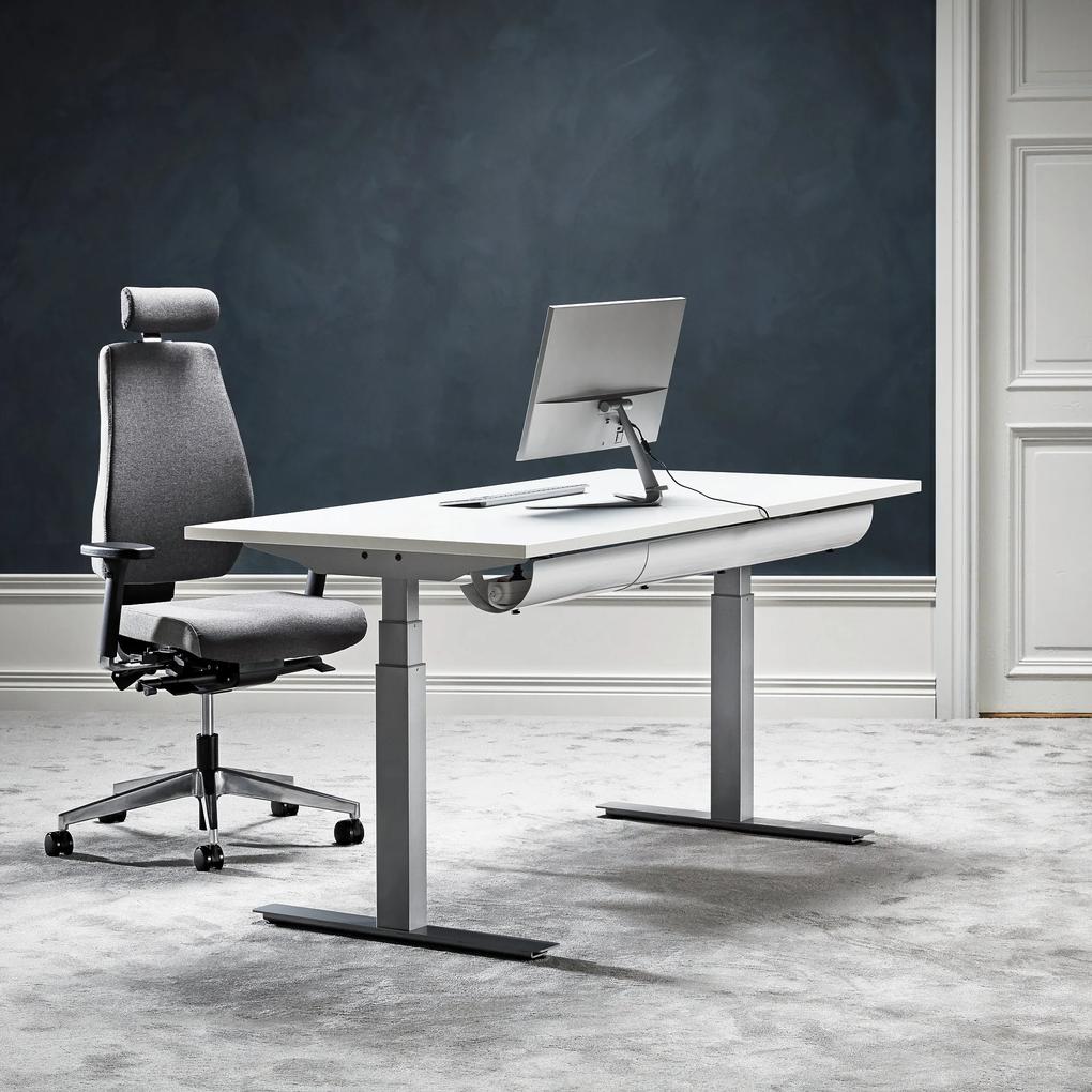 Kancelárska zostava: Výškovo nastaviteľný stôl Modulus + stolička Watford |  BIANO