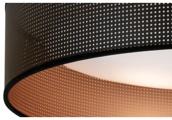 Duolla - LED Stropné svietidlo ROLLER LED/24W/230V pr. 45 cm čierna/medená