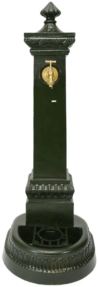 Záhradný vodný stĺp Gardens WF-002G, zelený - zliatina (485 x 420 x 1140)
