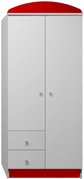 Šatníková skriňa ČERVENÝ ŠPORTIAK - TYP E