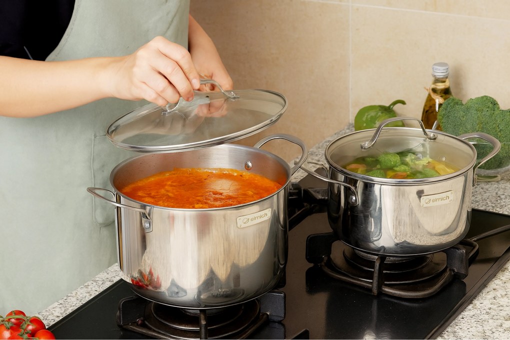Elmich Trojvrstvový nerezový hrniec na indukciu Trimax 28 cm (12 l)