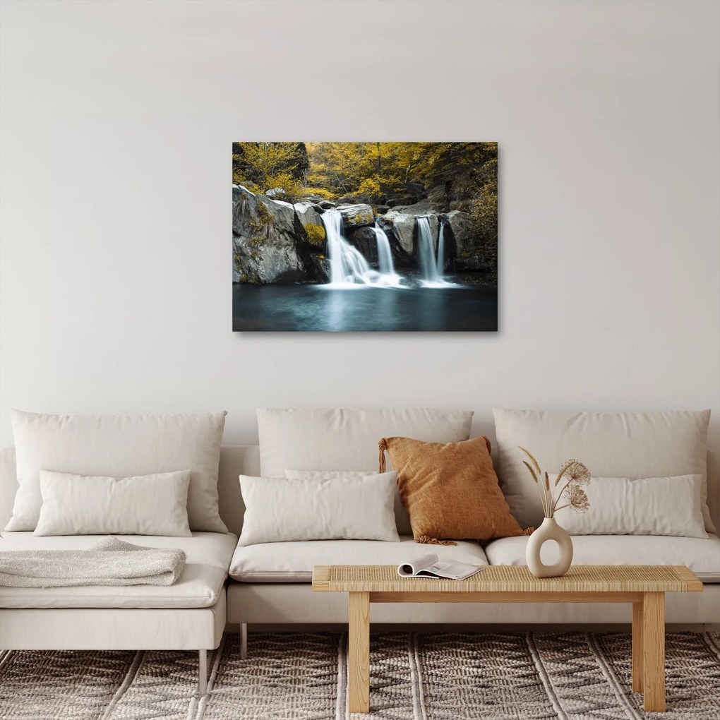 Obraz - Vodopády, Lushan, Čína (70x50 cm)