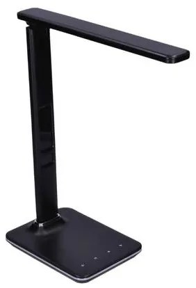 Solight WO45-B - LED stolná lampa s displejom LED/9W/230V čierna