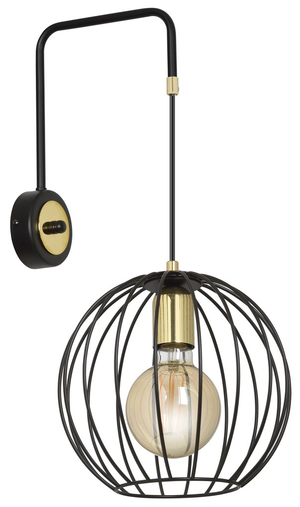 ALBIO K1| dizajnová nástenná lampa Farba: Čierna