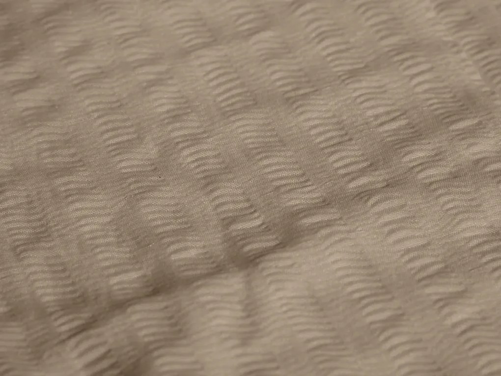 Krepové obliečky DENYX BLEND svetlohnedé, zips Rozmer obliečky: 2 ks 70 x 90 cm | 200 x 220 cm