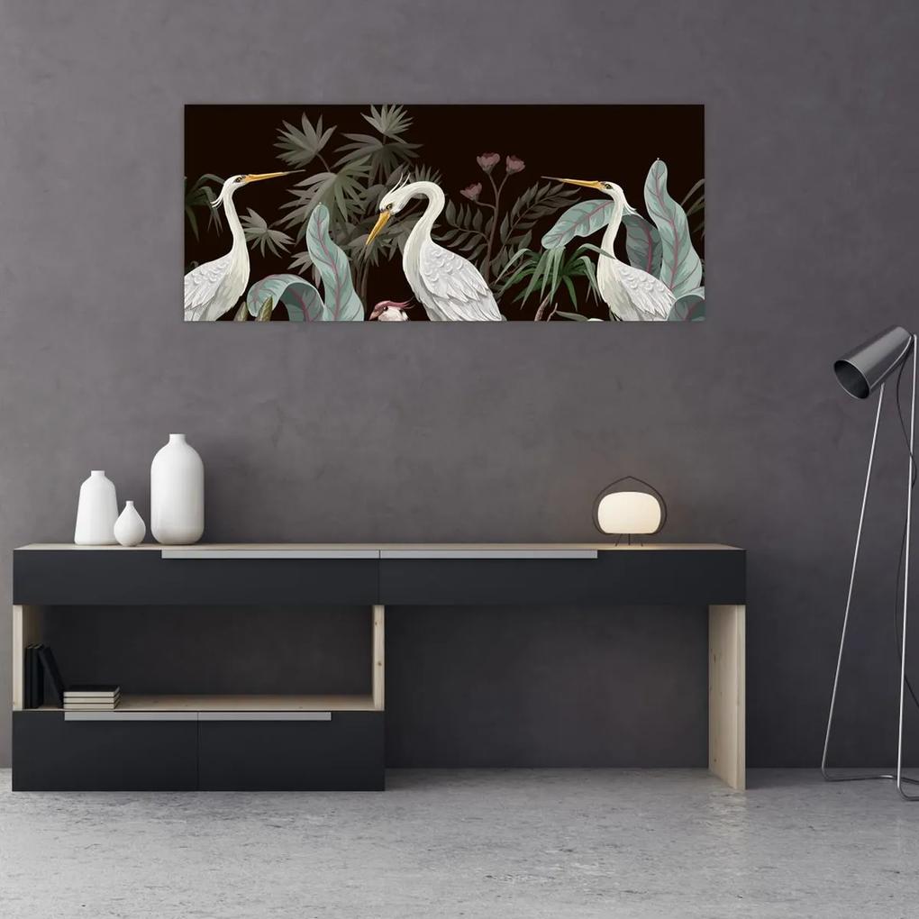 Obraz - Vtáky (120x50 cm)