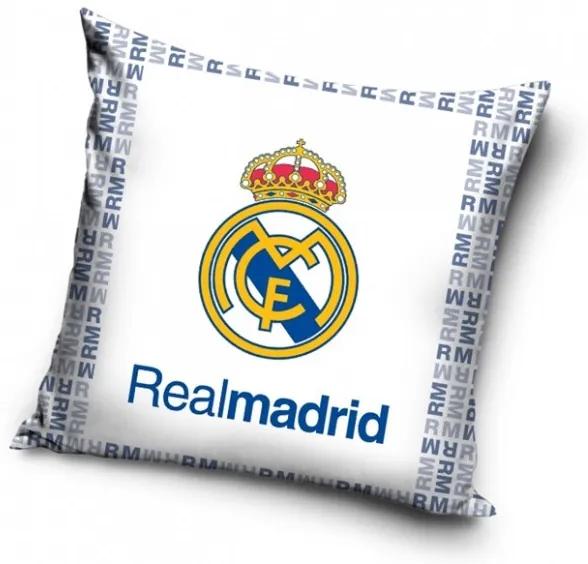 Javoli Povlak na vankúš FC Real Madrid 40 x 40 cm biely