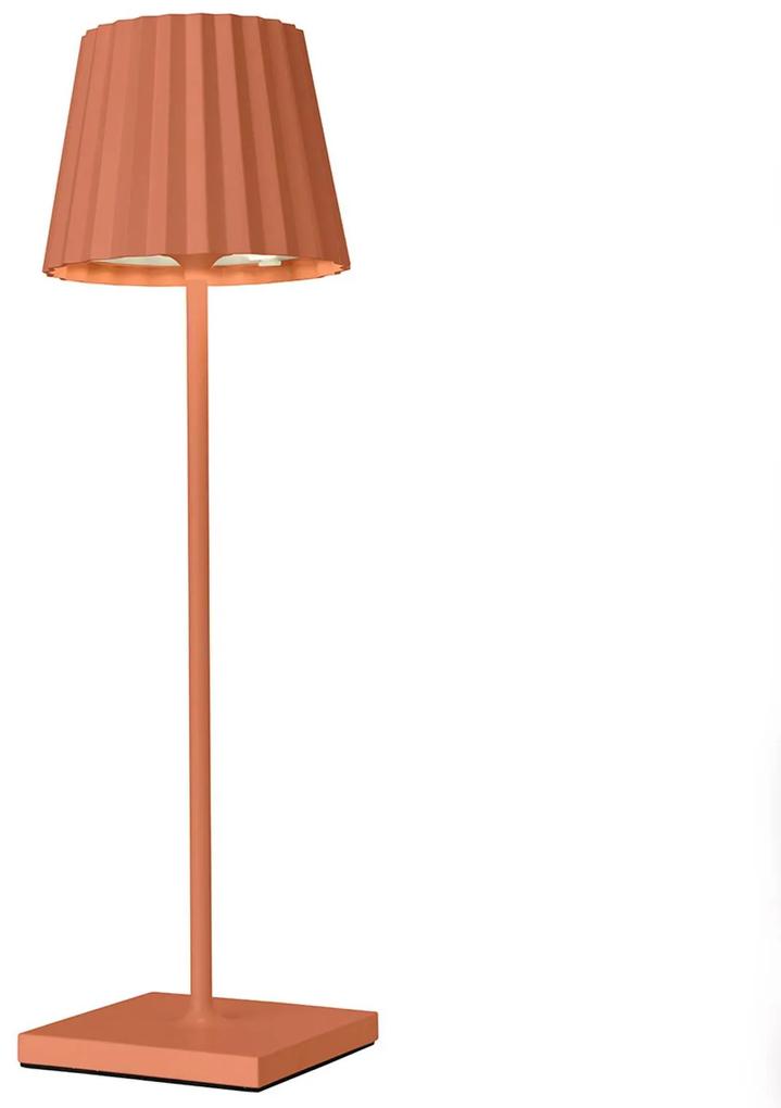 Stolná LED lampa Troll 2.0 vonkajšia, oranžová