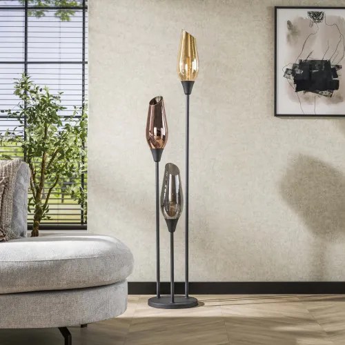 Stojaca lampa 76-90B Cocoon 3L Multicolour glass - Komfort-nábytok